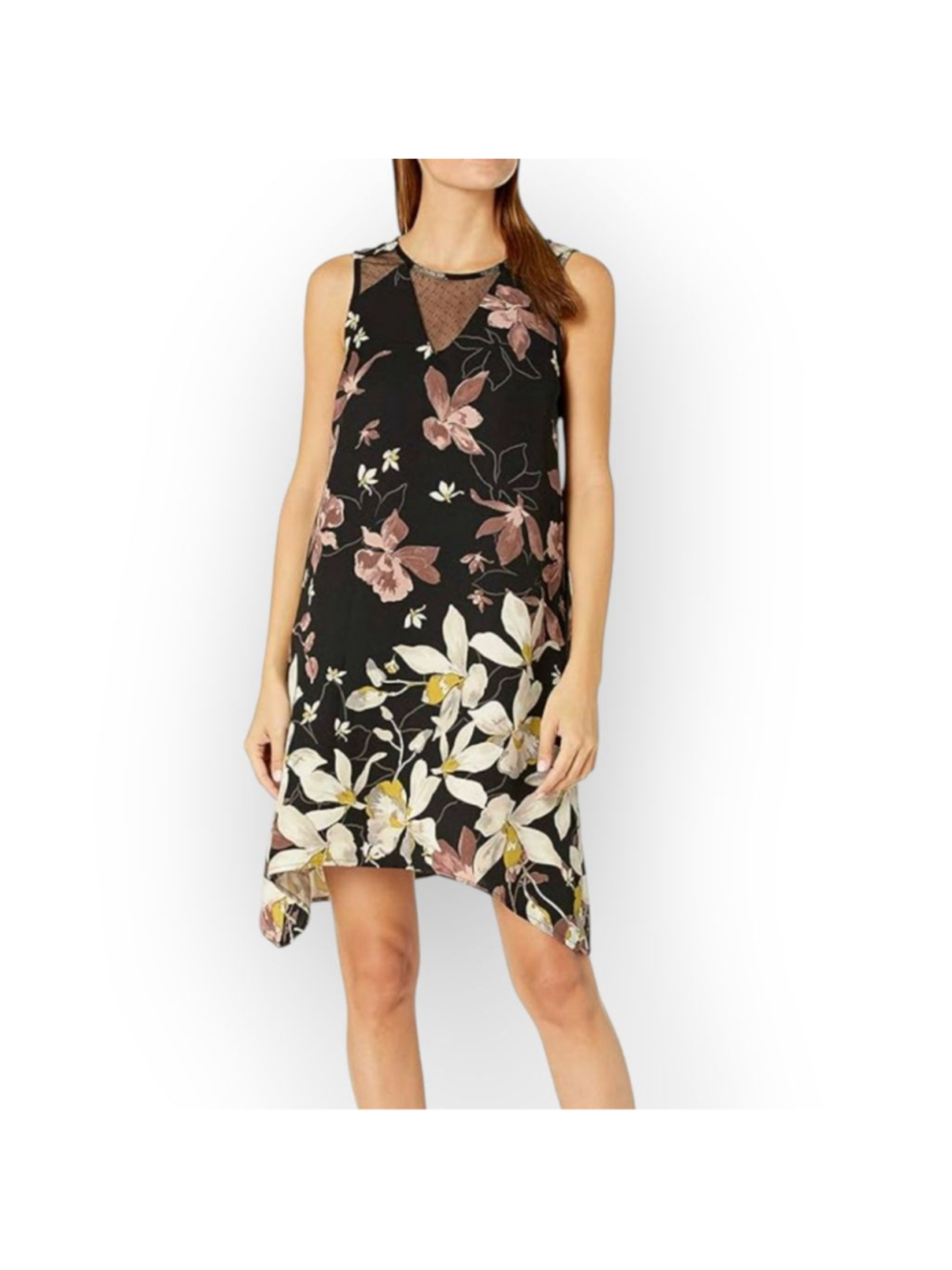 Nicole Miller Studio Black Floral Dress Size 4